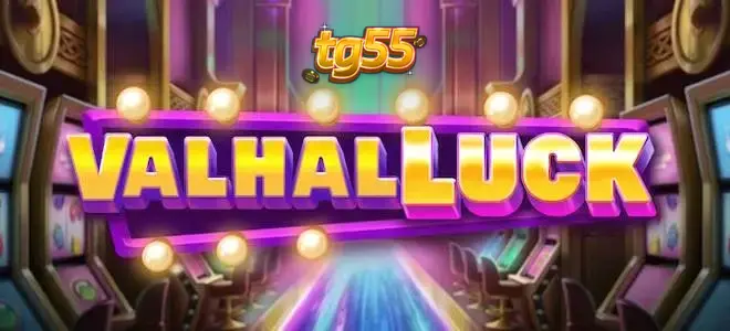 Interface do jogo de slot ValhalLuck com temática nórdica